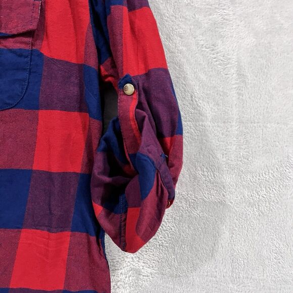 Jachs Pearl Snap Shirt XXL Girlfriend Bea Flannel Plaid CowGirl Western NWT - Picture 8 of 12